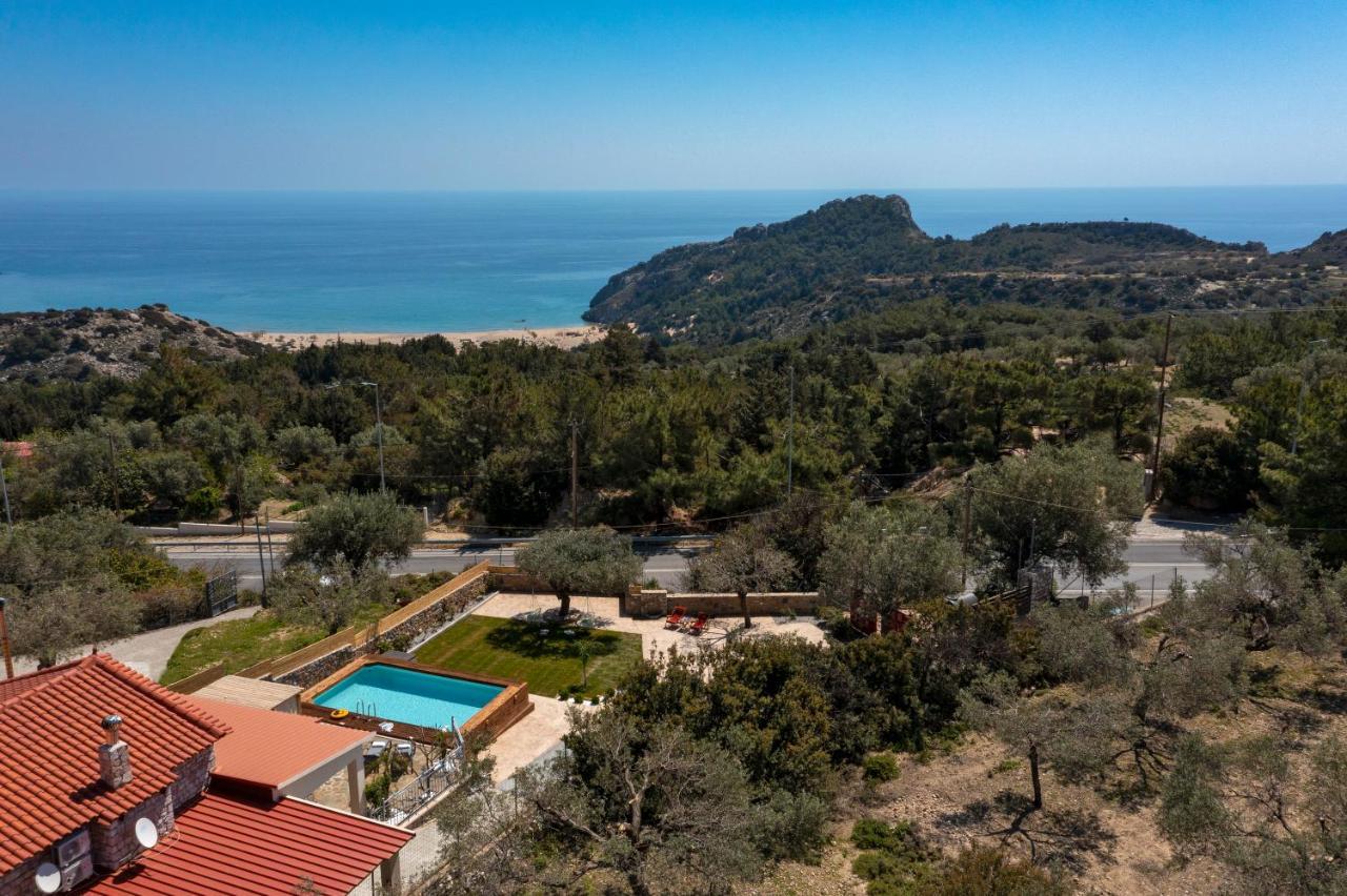 Sea Rock Villa Rodos Archangelos  Eksteriør billede